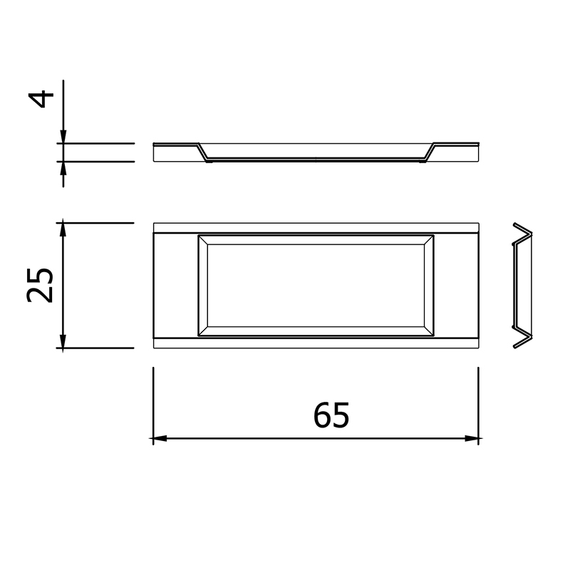 Plateau Carlotta transparent, modern et de design 4